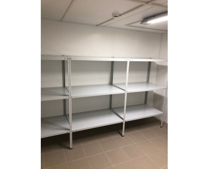 Стеллаж металлический Титан МС-500 1500х1000х500 3 полки Стеллаж металлический Титан МС-500 1500х1000х500 3 полки
