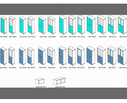Медицинский шкаф HILFE МД 2 1780 R-5