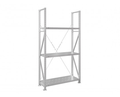 Стеллаж MS U 2000x1000x400/3 перфорированные полки